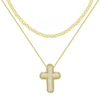 Load image into Gallery viewer, CZ Bubble Cross Necklace
