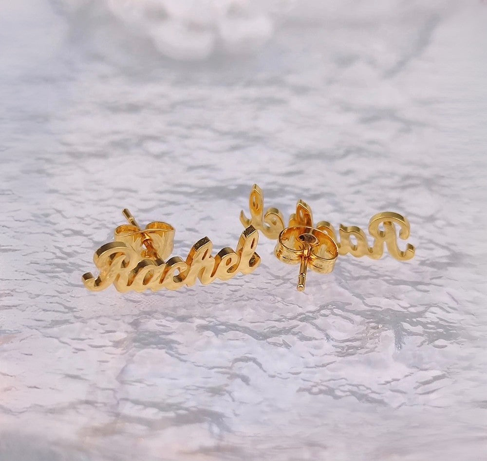 Seuna Custom Name Earrings
