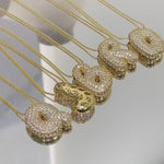 Load and play video in Gallery viewer, Neala Bubble Initial Necklace
